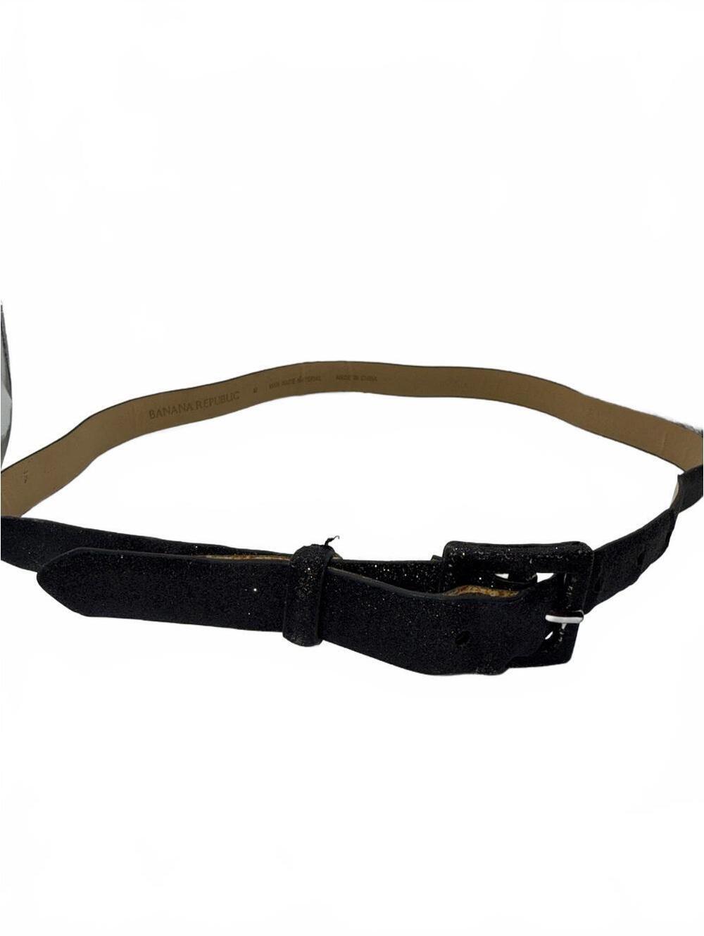 Women's Black Glitter belt by Banana Republic | Size M
